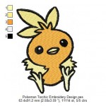 Pokemon Torchic Embroidery Design